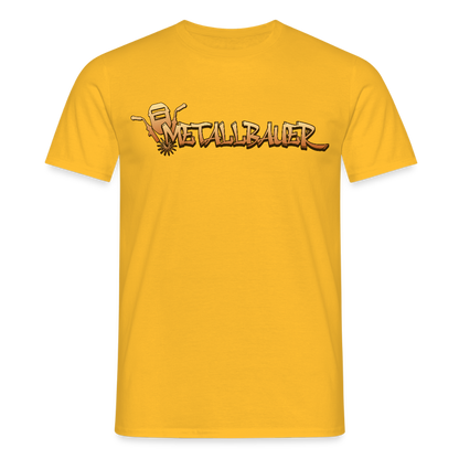 Unisex T-Shirt "Metallbauer" Gelb Männer T-Shirt
