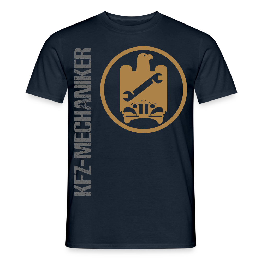 Unisex T-Shirt "KFZ-Mechaniker" von Spreadconnect, neues Design, bequemes Männer T-Shirt mit Mechaniker-Motiv, helle Farbgebung