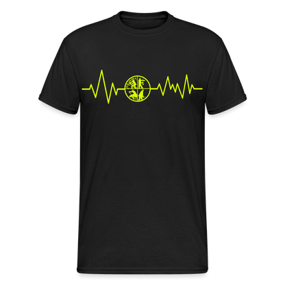 Unisex T-Shirt "Feuerwehr 3" Schwarz Männer Gildan Heavy T-Shirt