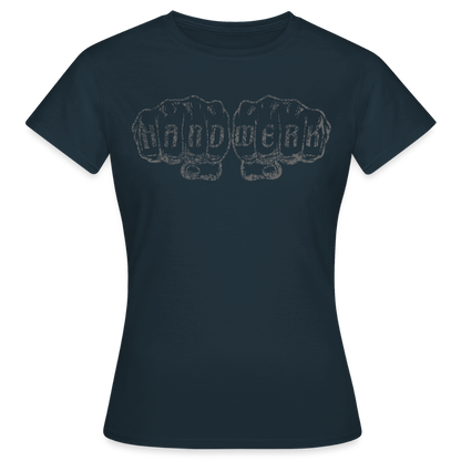 Frauen T-Shirt "Handwerk" Navy Frauen T-Shirt