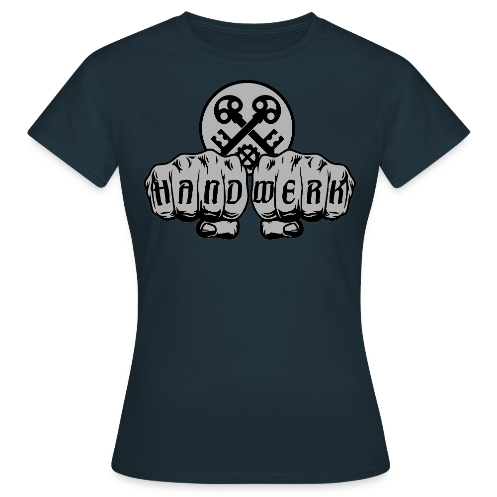 Frauen T-Shirt "Schlosser" Navy Frauen T-Shirt