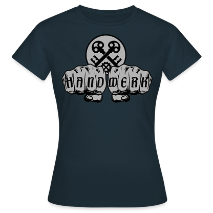 Frauen T-Shirt "Schlosser" Navy Frauen T-Shirt