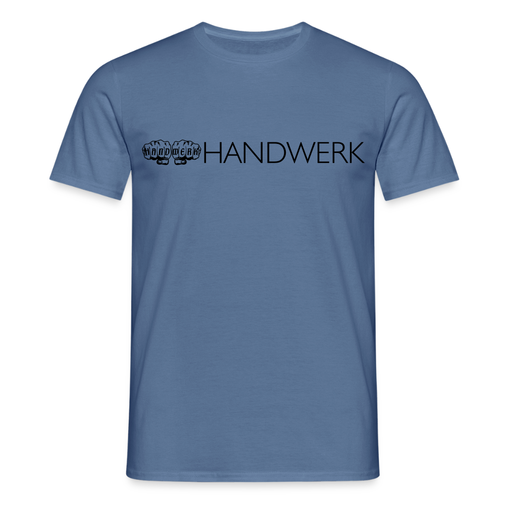 Unisex T-Shirt "Handwerk" Taubenblau Männer T-Shirt