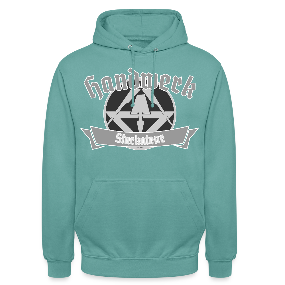 Unisex Hoodie "Stuckateur" Pastelltürkis Unisex Hoodie