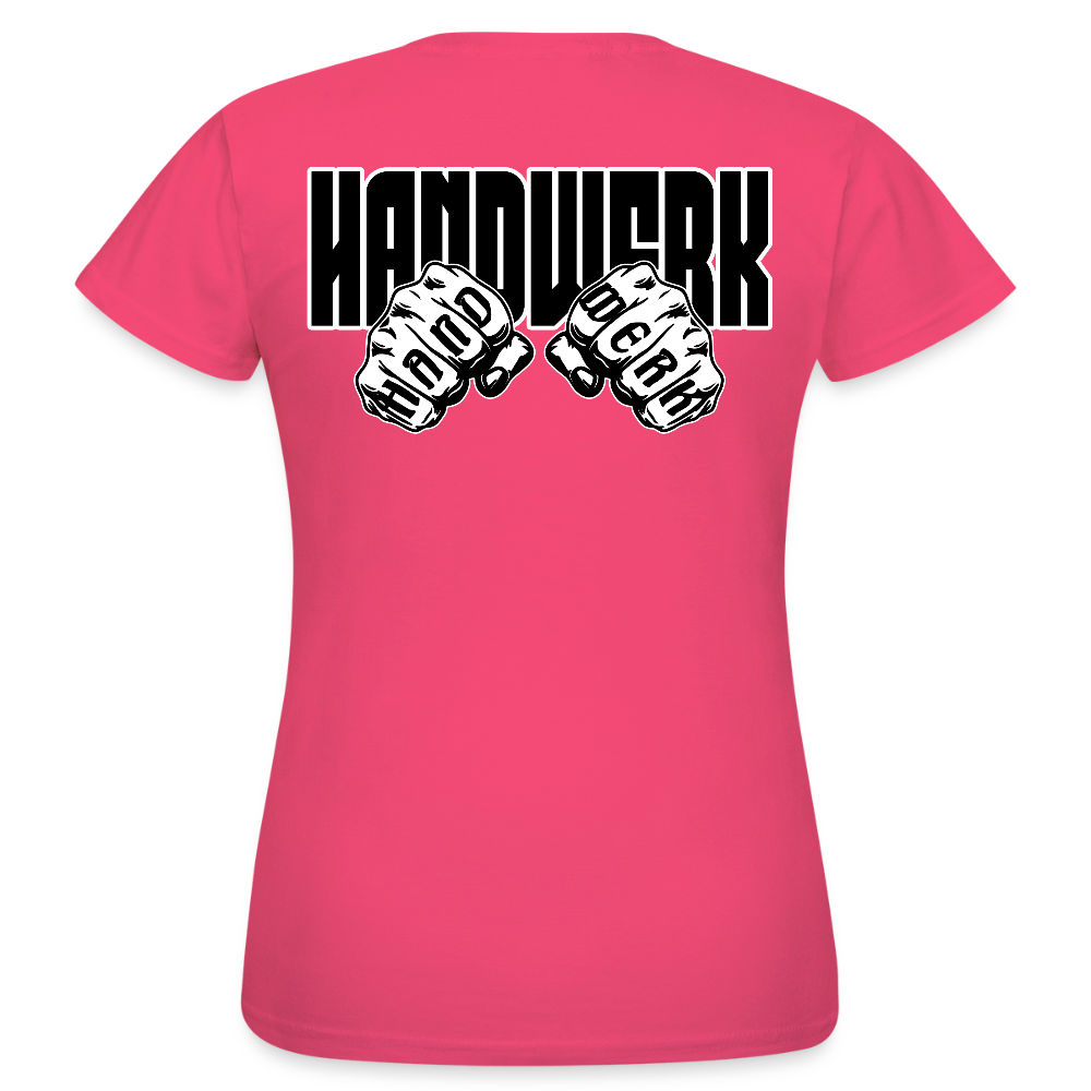 Frauen T-Shirt "Handwerk" (beidseitig bedruckt) Azalea Frauen T-Shirt