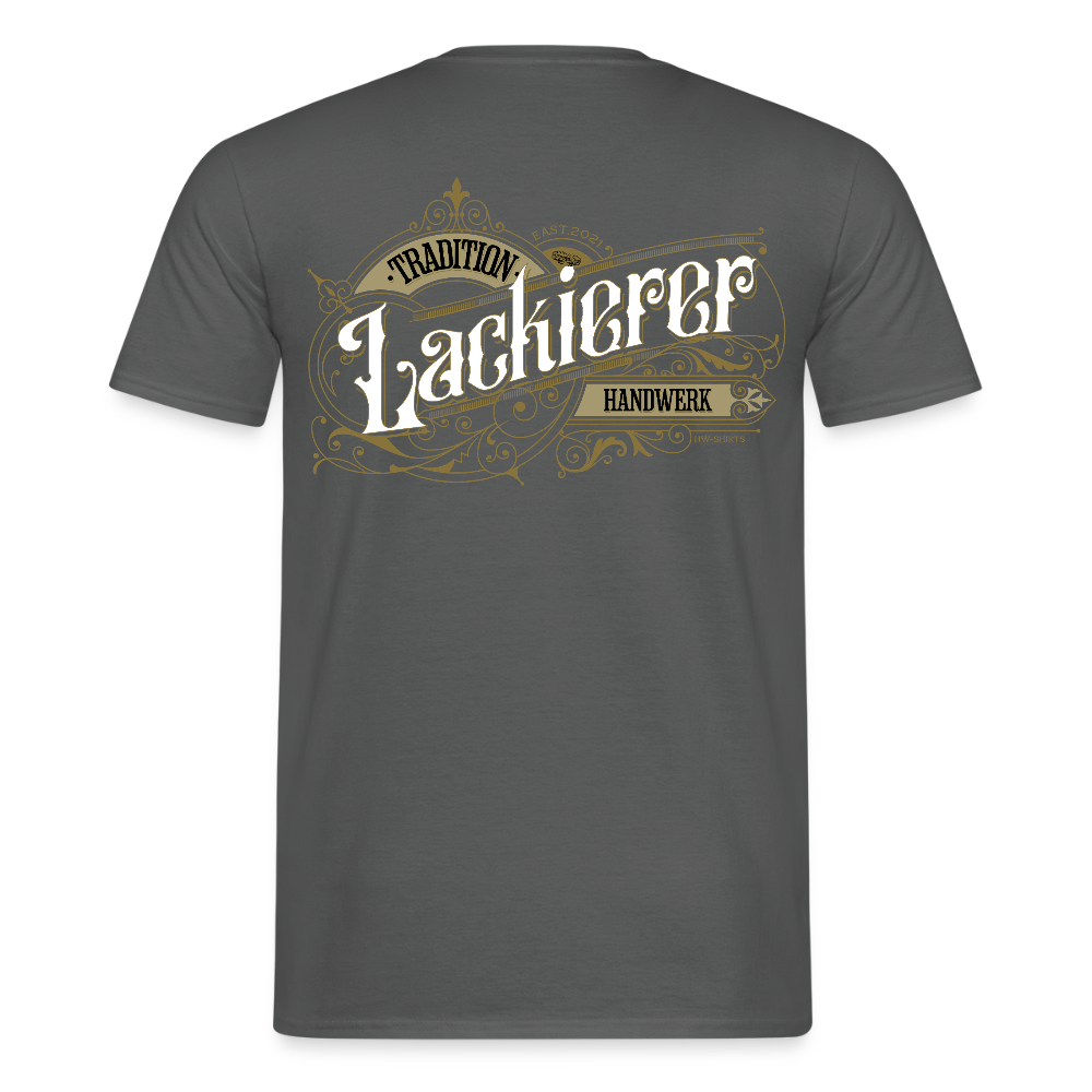 Unisex T-Shirt "Lackierer" Nostalgie Handwerk Anthrazit Männer T-Shirt
