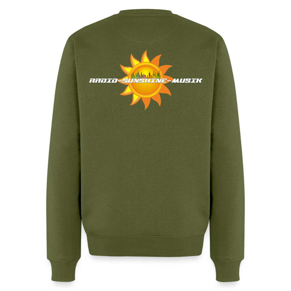 Unisex Premium Pullover "Radio-Sunshine-Musik" (beidseitig bedruckt) Khaki Männer Premium Pullover