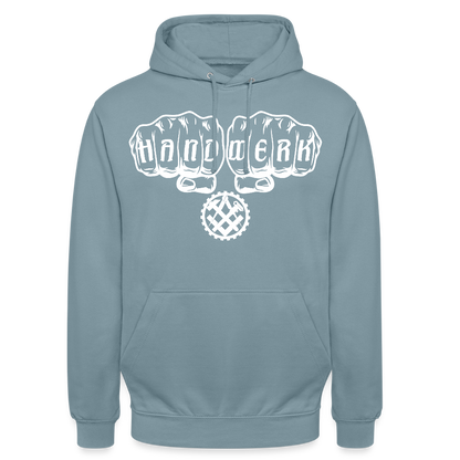 Unisex Hoodie "Mechaniker" Nebelblau Unisex Hoodie