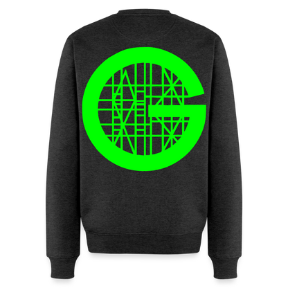 Unisex Premium Pullover "Gerüstbauer" neongrün Anthrazit meliert Männer Premium Pullover