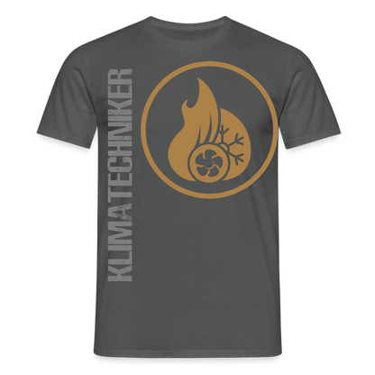 Unisex T-Shirt "Klimatechniker" Anthrazit Männer T-Shirt