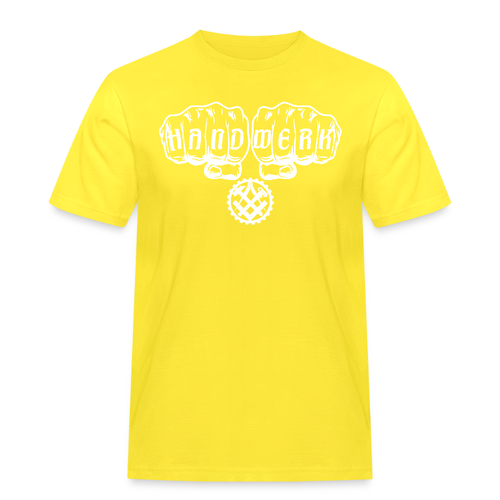 Männer Workwear T-Shirt "Mechaniker" Gelb Männer Workwear T-Shirt