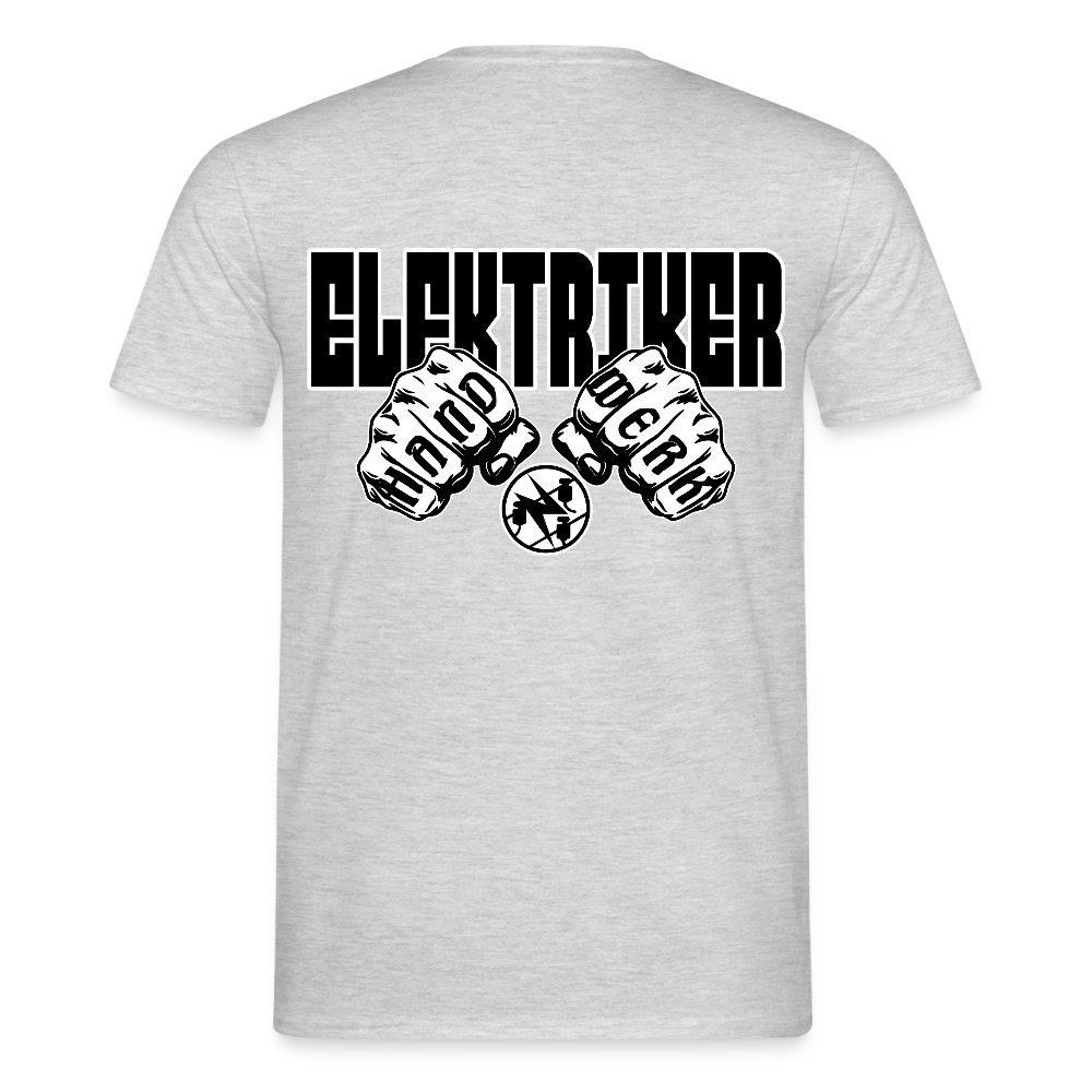 Unisex T-Shirt "Elektriker" Grau meliert Männer T-Shirt