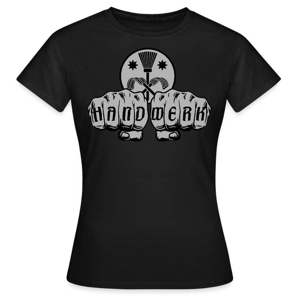 Frauen T-Shirt "Schornsteinfeger" Schwarz Frauen T-Shirt