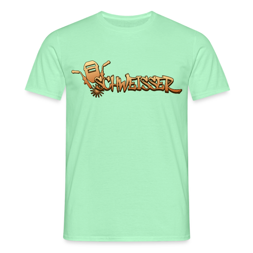 Unisex T-Shirt "Schweisser" Mintgrün Männer T-Shirt