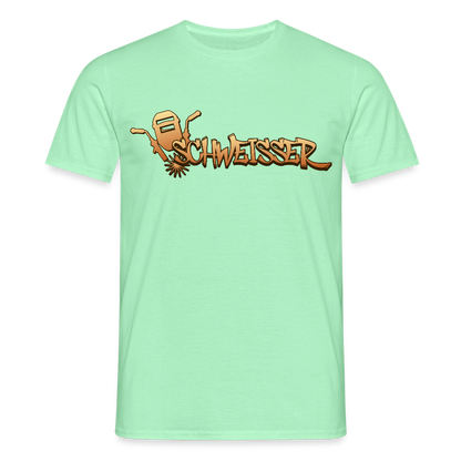 Unisex T-Shirt "Schweisser" Mintgrün Männer T-Shirt