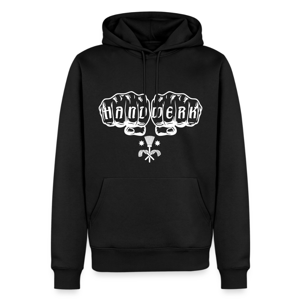 Herren Premium Hoodie "Schornsteinfeger" von Spreadconnect, bequeme Sweatshirt mit Schornsteinfeger-Design auf der Vorderseite