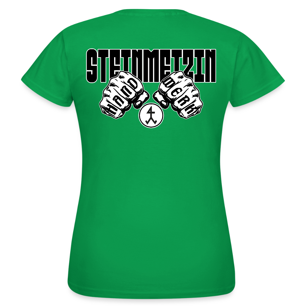 Frauen T-Shirt "Steinmetzin" (beidseitig bedruckt) Kelly Green Frauen T-Shirt