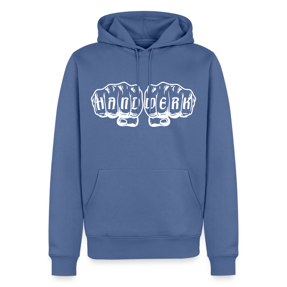 Männer Premium Hoodie "Handwerk" Taubenblau Männer Premium Hoodie
