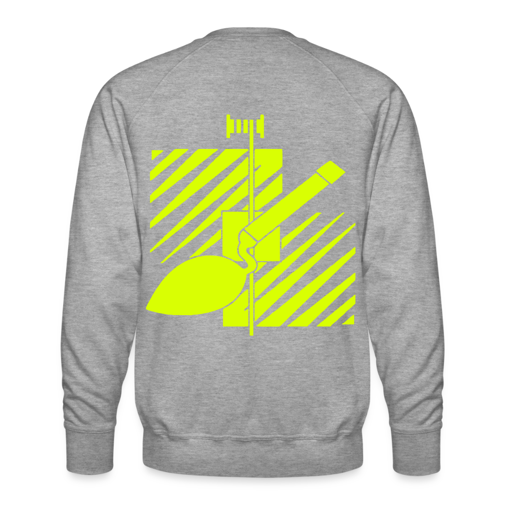 Unisex Premium Pullover "Fliesenleger" neongelb Männer Premium Pullover