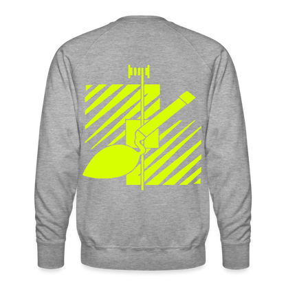 Unisex Premium Pullover "Fliesenleger" neongelb Männer Premium Pullover