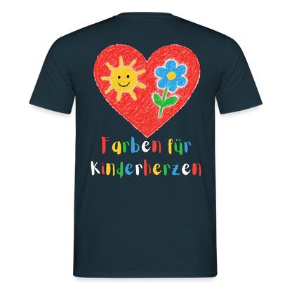 Unisex T-Shirt "Farben für Kinderherzen" (beidseitig bedruckt) Männer T-Shirt