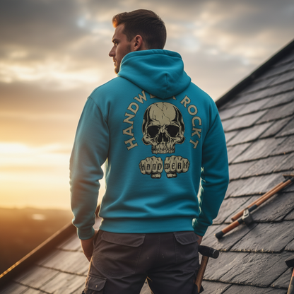 Unisex Hoodie "Handwerk-Rockt" (beidseitig bedruckt) Unisex Hoodie {{ color }}