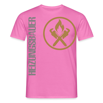 Unisex T-Shirt "Heizungsbauer" Pink Männer T-Shirt