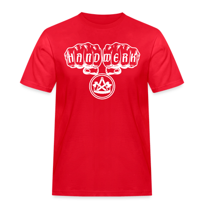 Männer Workwear T-Shirt "Zimmermann" Rot Männer Workwear T-Shirt