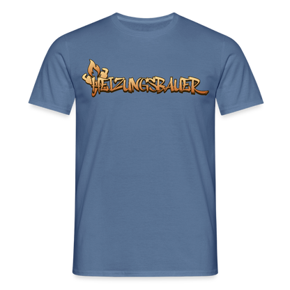 Unisex T-Shirt "Heizungsbauer" Taubenblau Männer T-Shirt