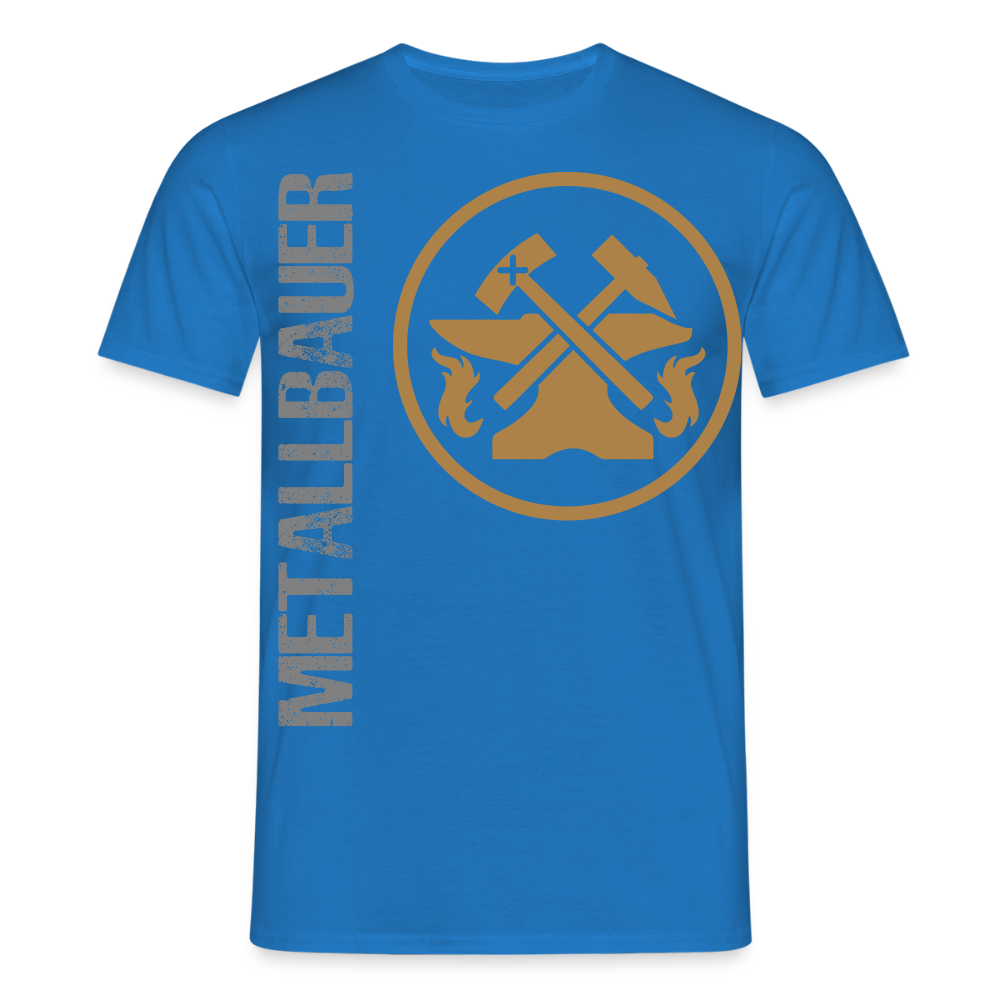 Unisex T-Shirt "Metallbauer" Royalblau Männer T-Shirt