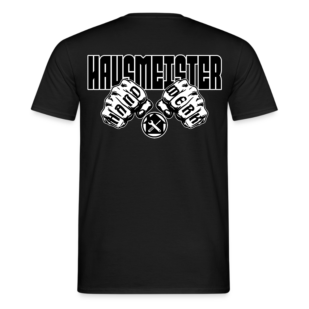 Unisex T-Shirt "Hausmeister" Schwarz Männer T-Shirt