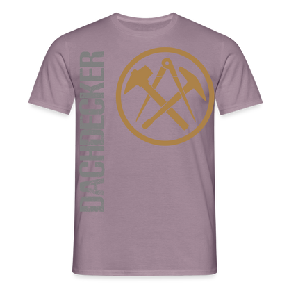 Unisex T-Shirt "Dachdecker" Lilagrau Männer T-Shirt