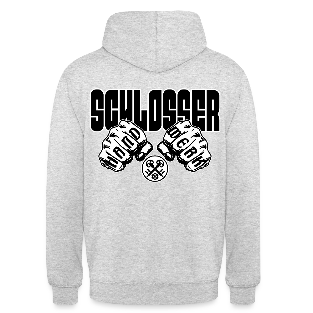 Unisex Hoodie "Schlosser" Hellgrau meliert Unisex Hoodie