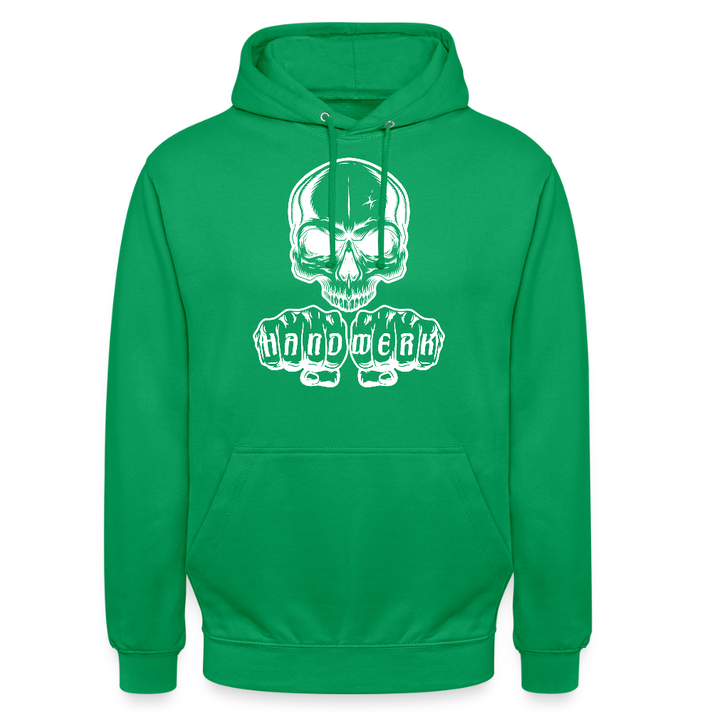 Unisex Hoodie "Skull-Handwerk" Kelly Green Unisex Hoodie