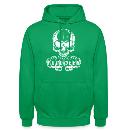 Unisex Hoodie "Skull-Handwerk" Kelly Green Unisex Hoodie
