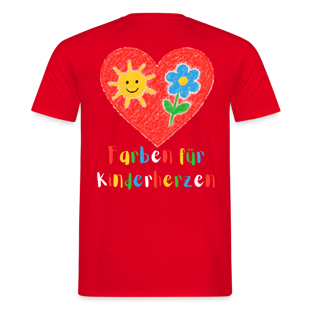 Unisex T-Shirt "Farben für Kinderherzen" (beidseitig bedruckt) Männer T-Shirt