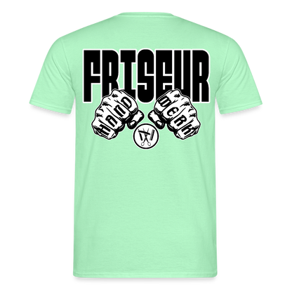 Unisex T-Shirt "Friseur" Mintgrün Männer T-Shirt