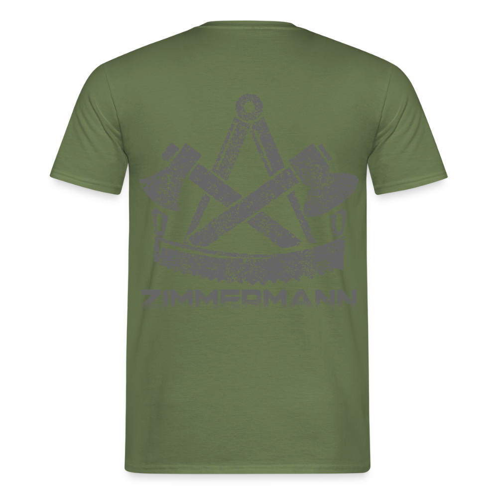 Unisex T-Shirt "Zimmermann" Militärgrün Männer T-Shirt
