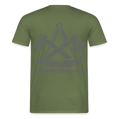 Unisex T-Shirt "Zimmermann" Militärgrün Männer T-Shirt