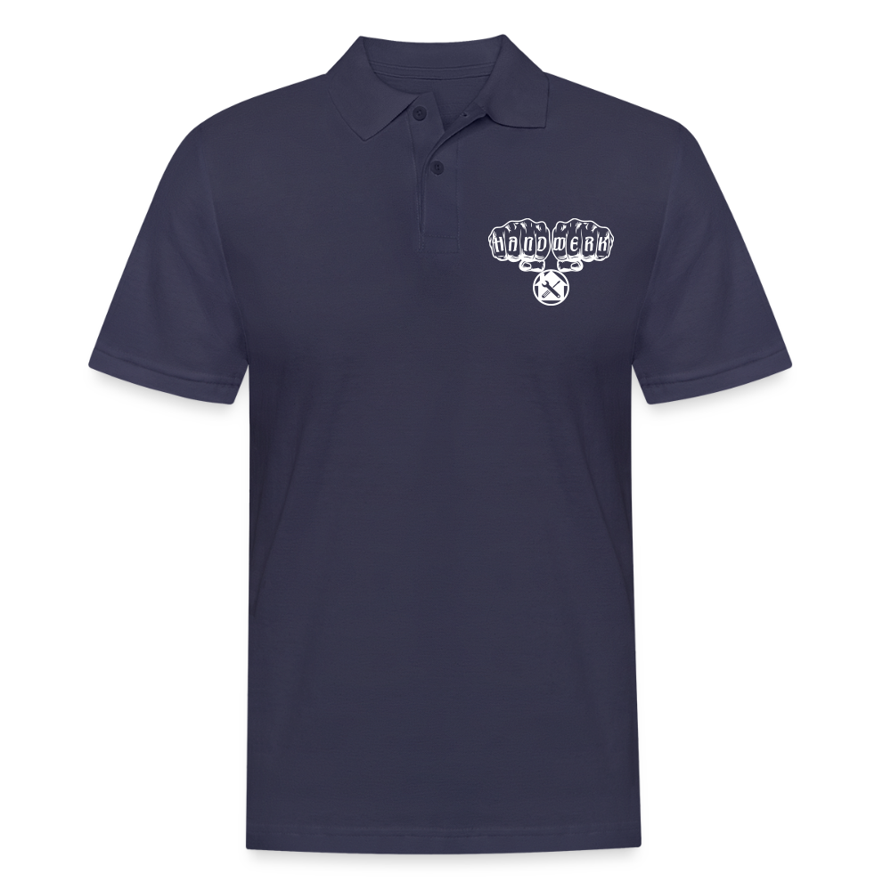 Männer Poloshirt "Hausmeister" Navy Männer Poloshirt