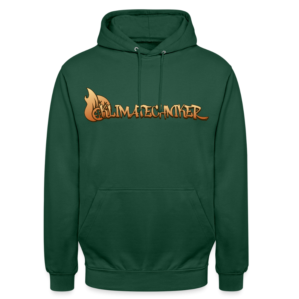 Unisex Hoodie"Klimatechniker" Flaschengrün Unisex Hoodie