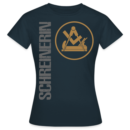 Frauen T-Shirt "Schreinerin" Navy Frauen T-Shirt