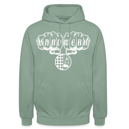 Unisex Hoodie "Bodenleger" Graugrün Unisex Hoodie