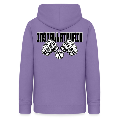 Frauen Hoodie "Installateurin" (beidseitig beruckt) Lavendel Frauen Hoodie