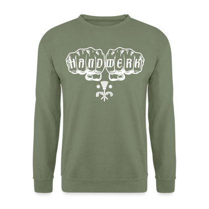 Unisex Pullover "Schornsteinfeger" Armeegrün Unisex Pullover