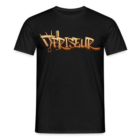 Unisex T-Shirt "Friseur" Schwarz Männer T-Shirt