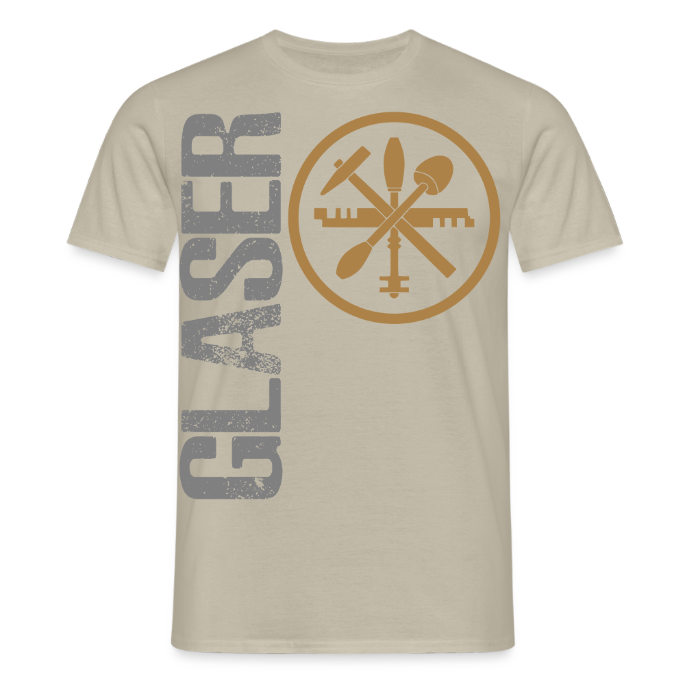 Unisex T-Shirt "Glaser" Sandbeige Männer T-Shirt
