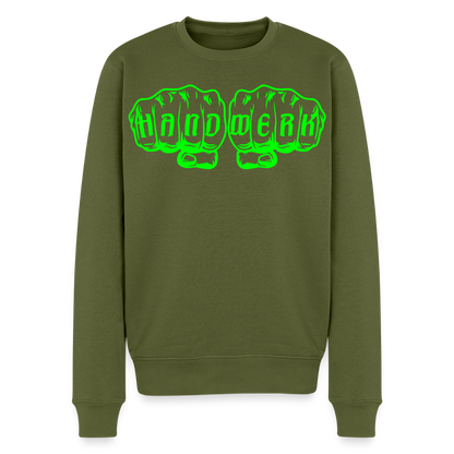 Unisex Premium Pullover "Metallbauer" neongrün Khaki Männer Premium Pullover