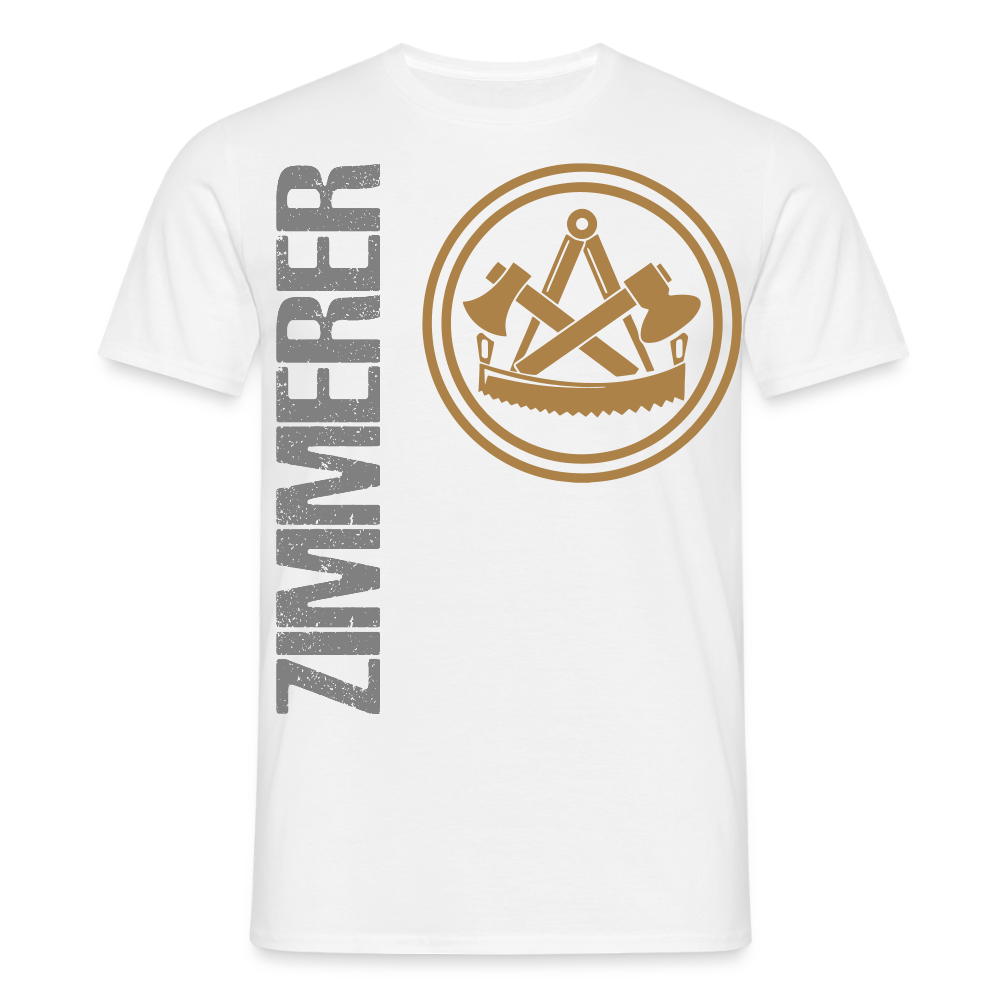 Unisex T-Shirt "Zimmerer" Weiß Männer T-Shirt