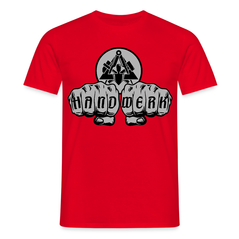 Unisex T-Shirt "Maurer" Rot Männer T-Shirt